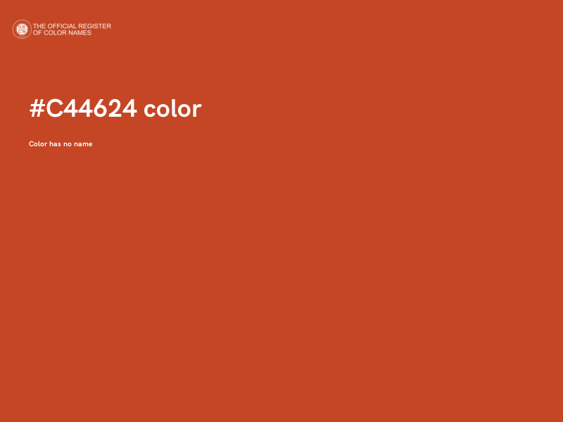 #C44624 color image