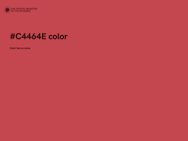#C4464E color image
