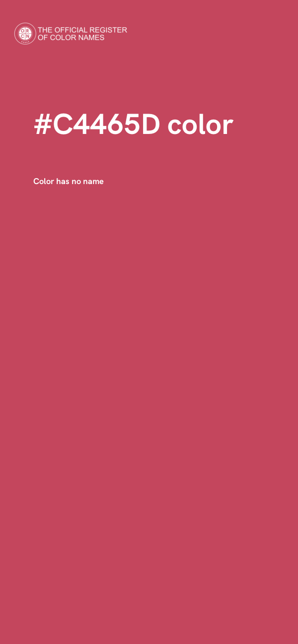#C4465D color image