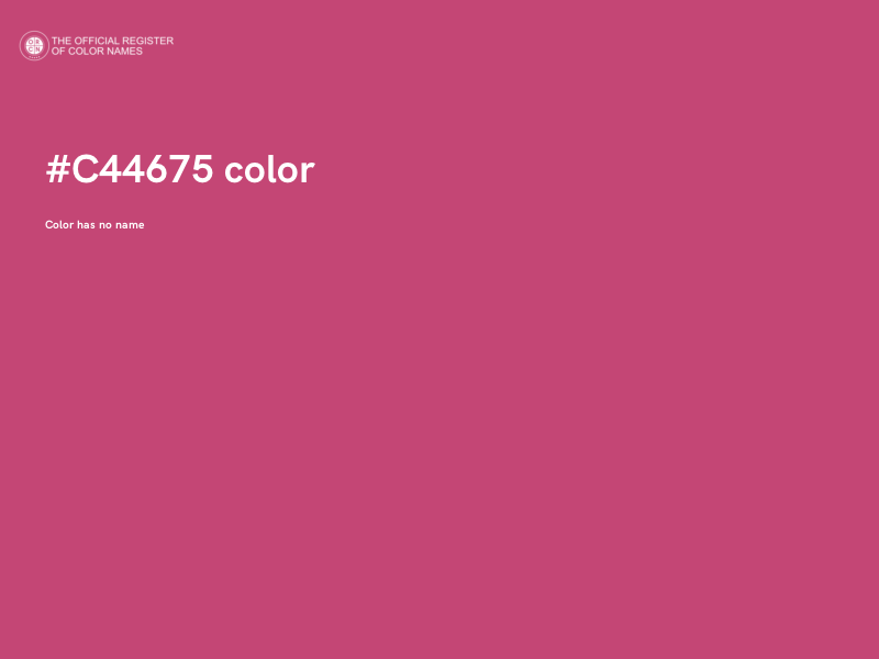 #C44675 color image