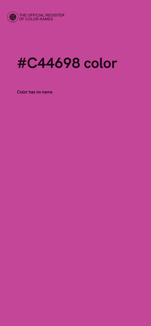 #C44698 color image