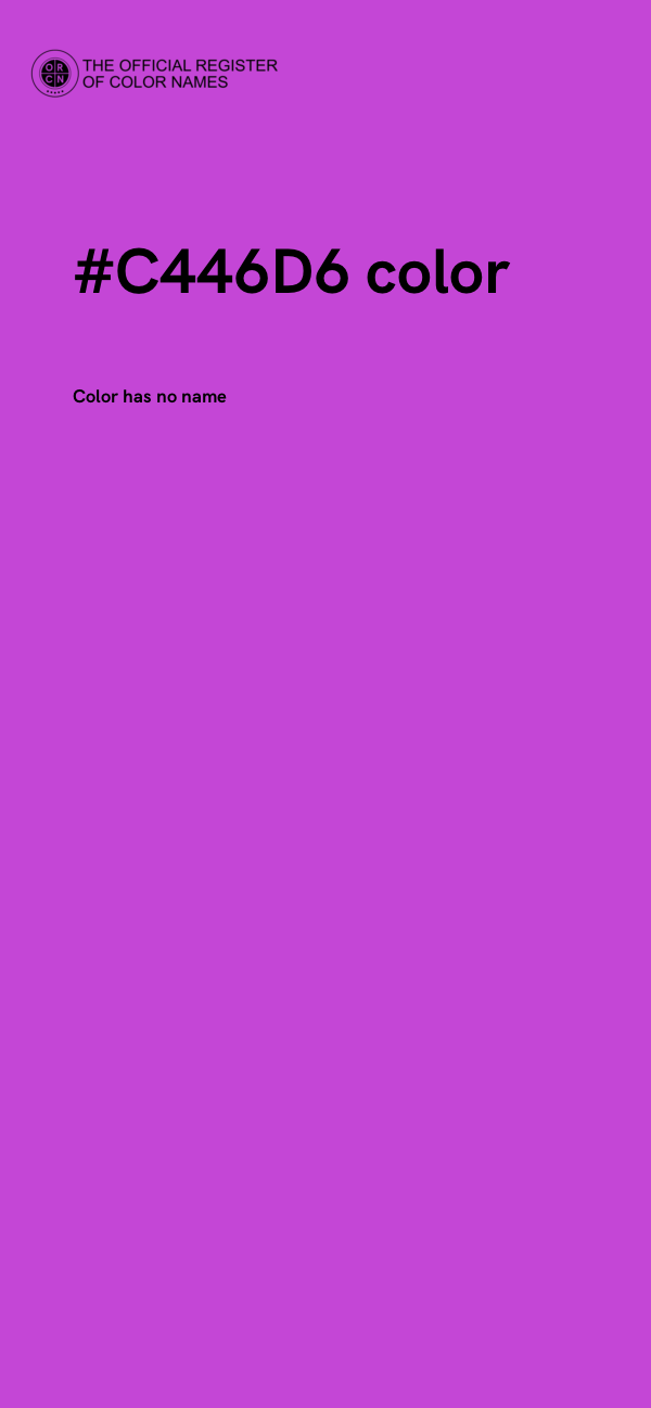 #C446D6 color image