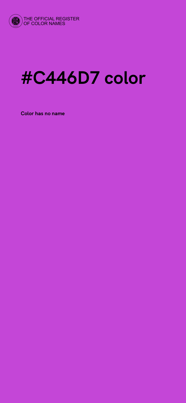 #C446D7 color image