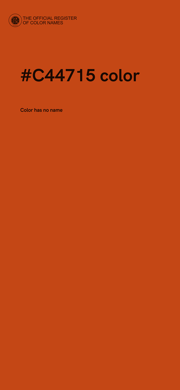 #C44715 color image