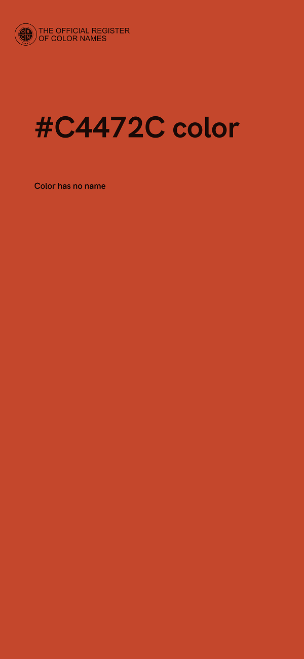 #C4472C color image