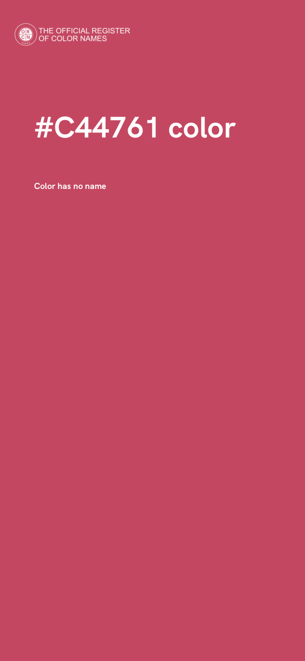 #C44761 color image