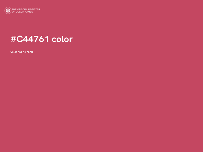#C44761 color image