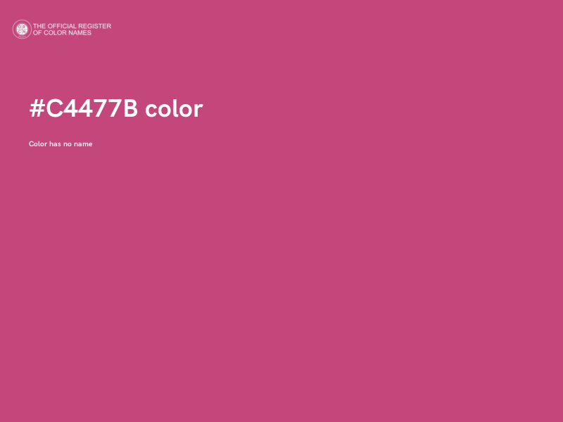 #C4477B color image