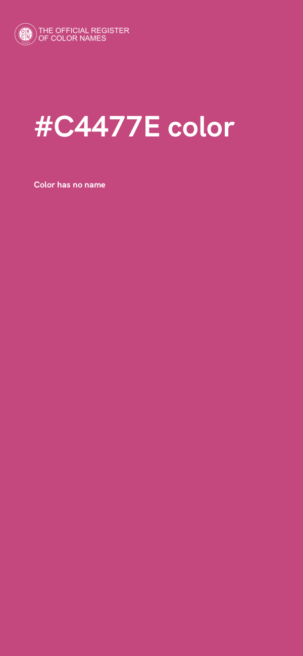 #C4477E color image