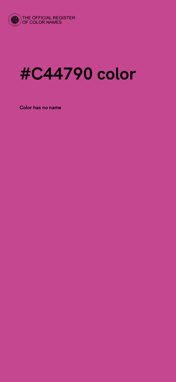 #C44790 color image