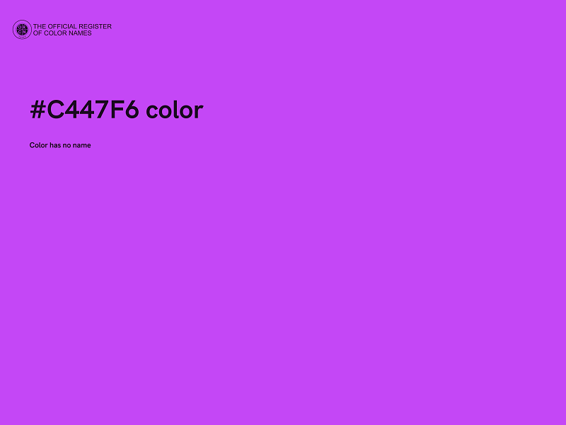 #C447F6 color image