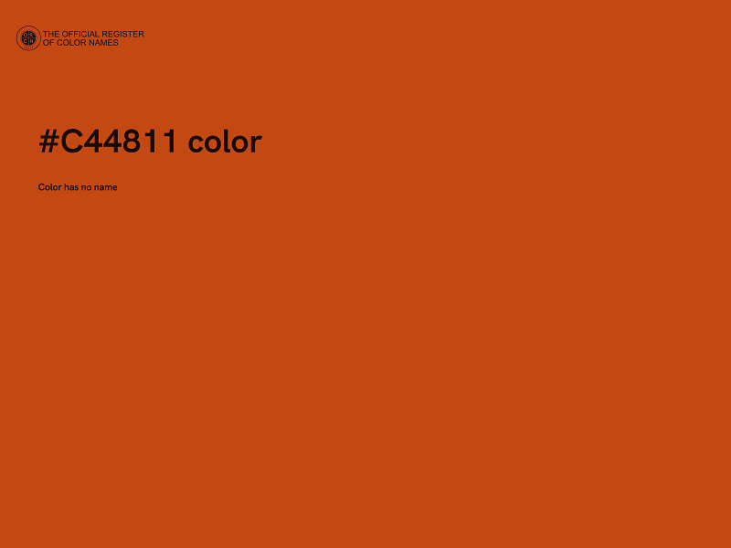 #C44811 color image