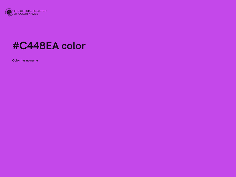 #C448EA color image