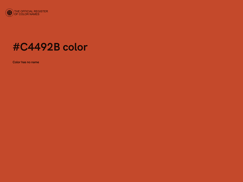 #C4492B color image