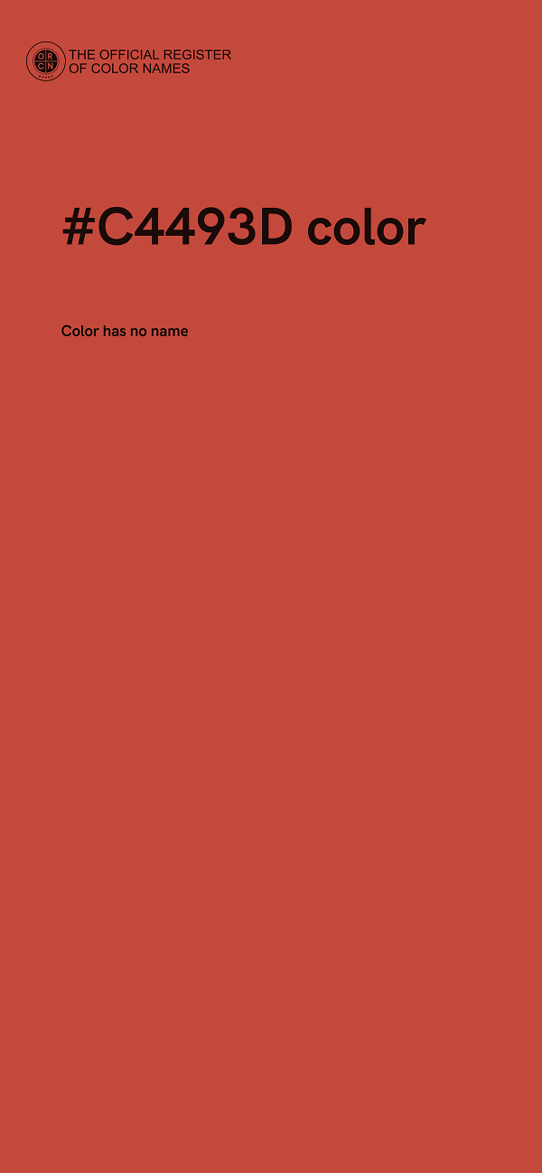 #C4493D color image