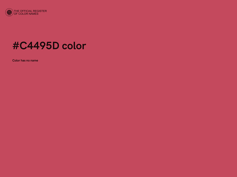 #C4495D color image