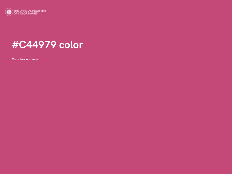 #C44979 color image