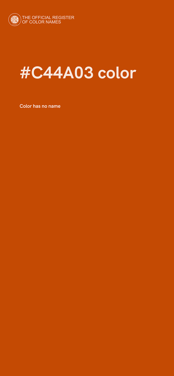 #C44A03 color image