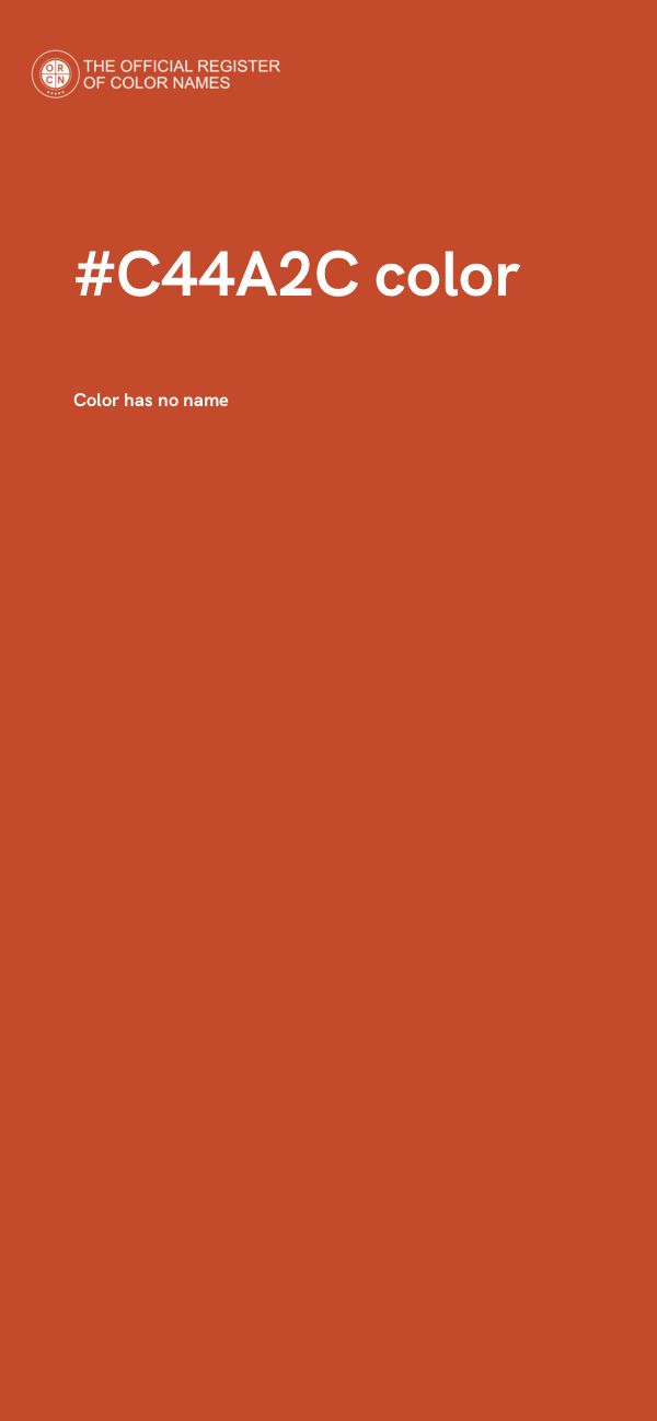 #C44A2C color image