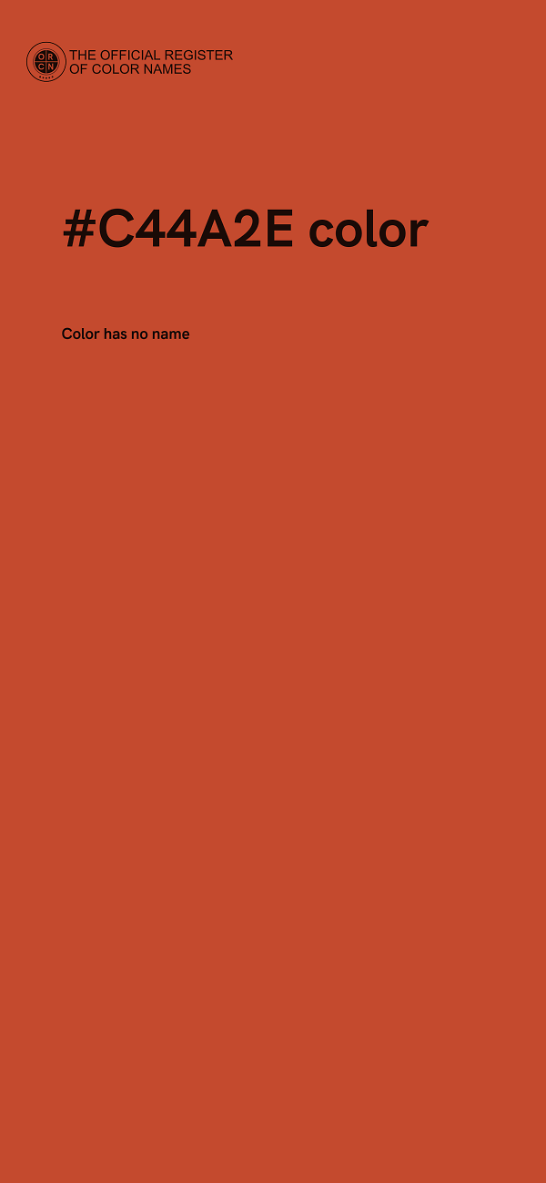 #C44A2E color image