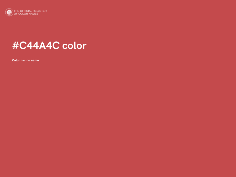 #C44A4C color image