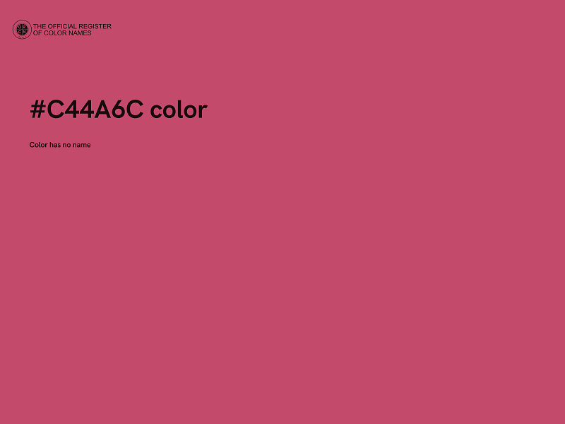 #C44A6C color image