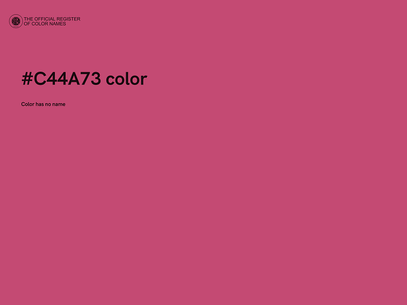 #C44A73 color image