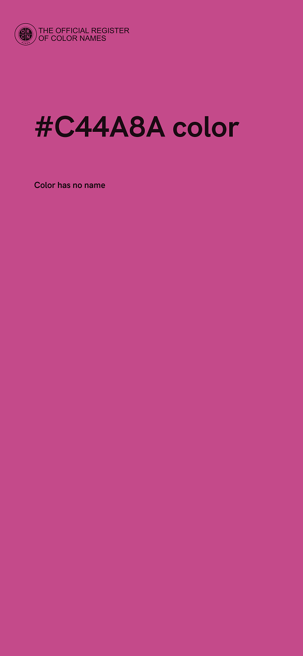 #C44A8A color image