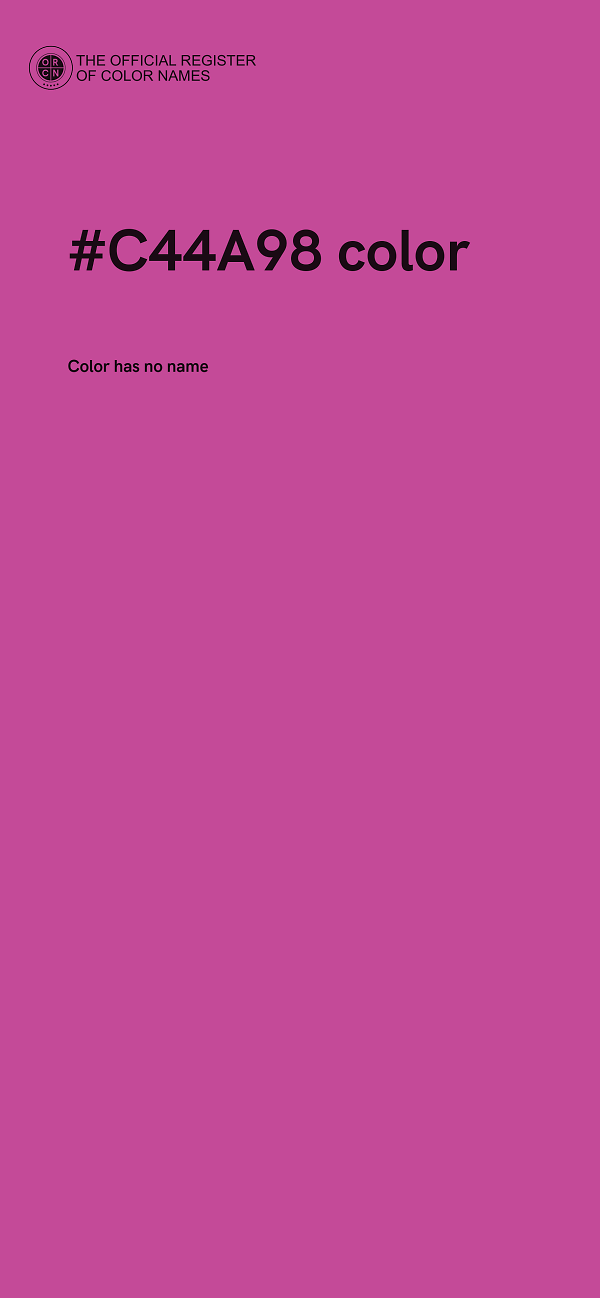 #C44A98 color image