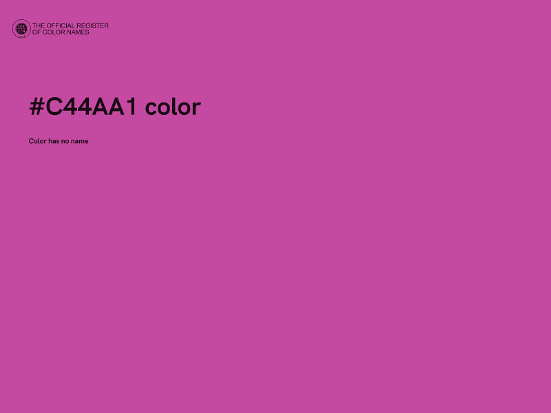 #C44AA1 color image