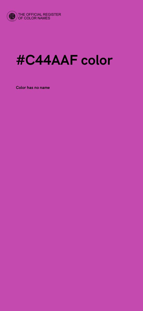 #C44AAF color image