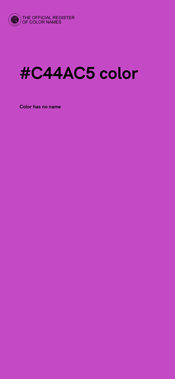 #C44AC5 color image