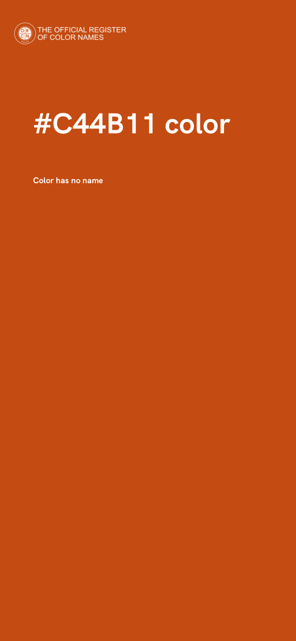 #C44B11 color image