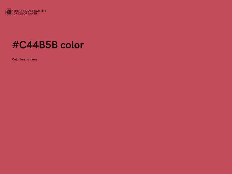 #C44B5B color image