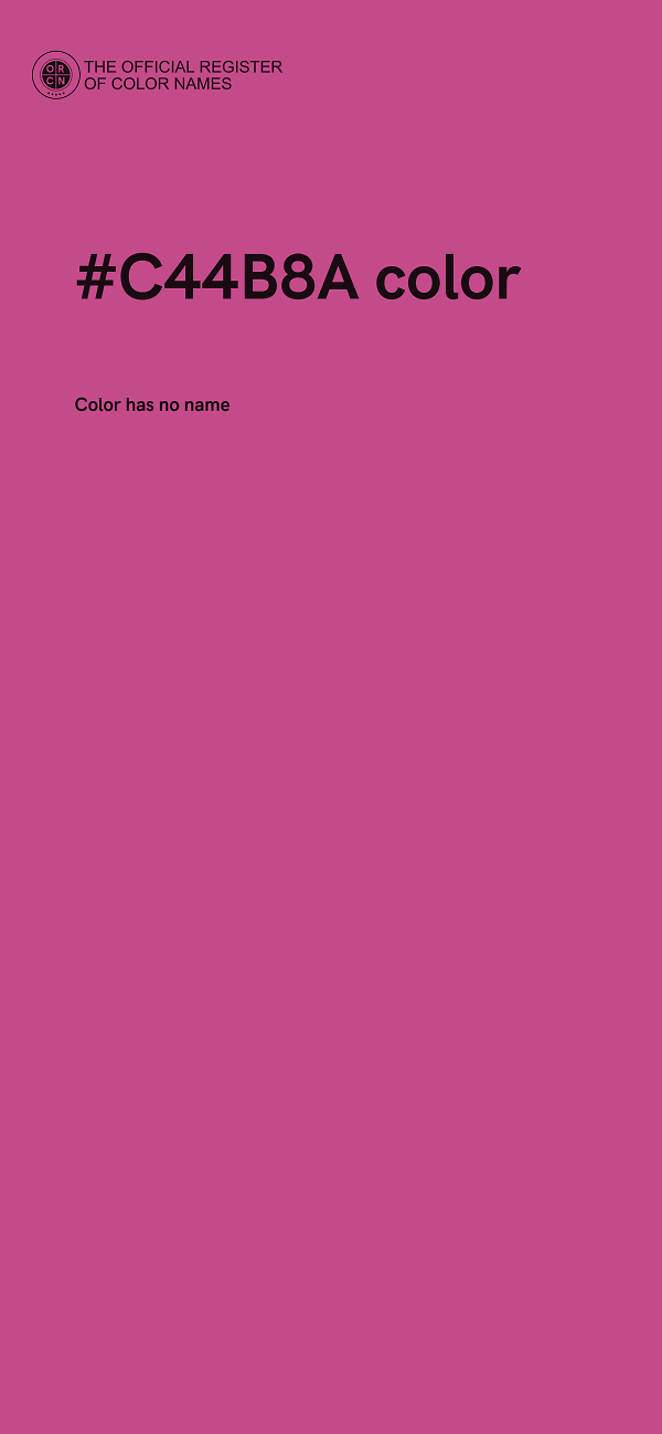 #C44B8A color image