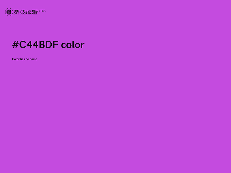 #C44BDF color image