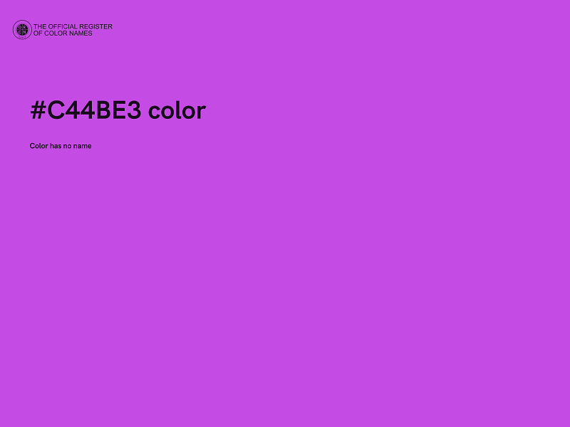 #C44BE3 color image