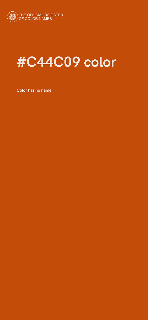 #C44C09 color image