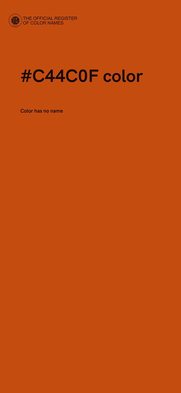 #C44C0F color image