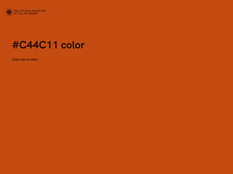#C44C11 color image