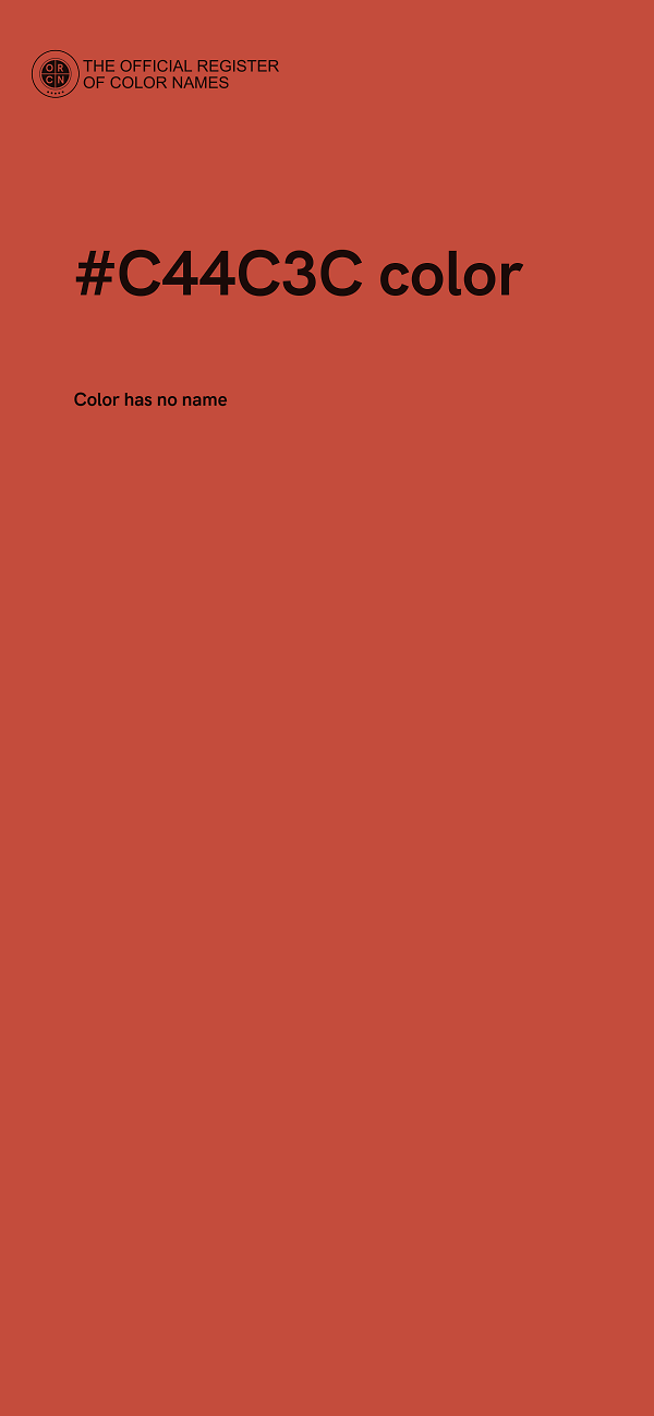 #C44C3C color image