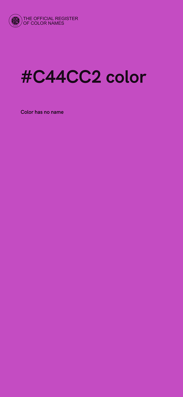 #C44CC2 color image