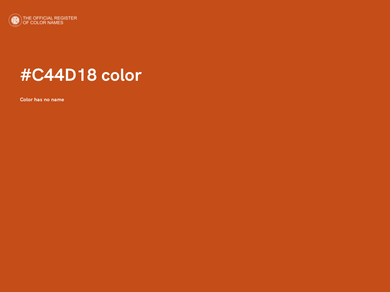 #C44D18 color image