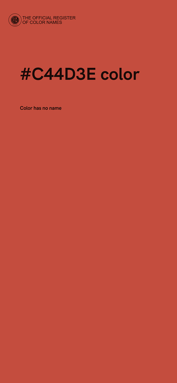 #C44D3E color image