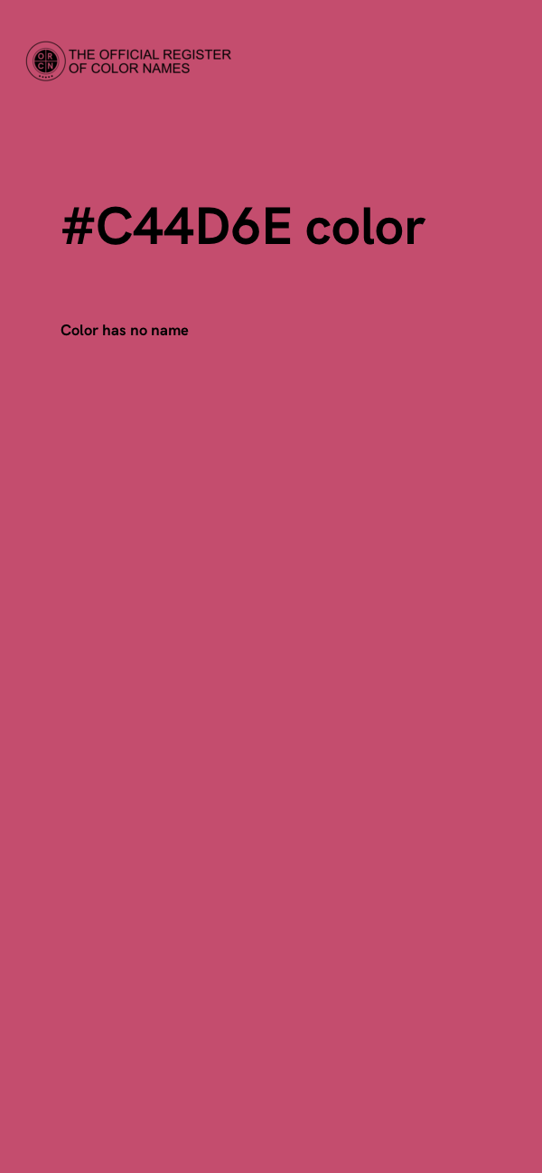 #C44D6E color image