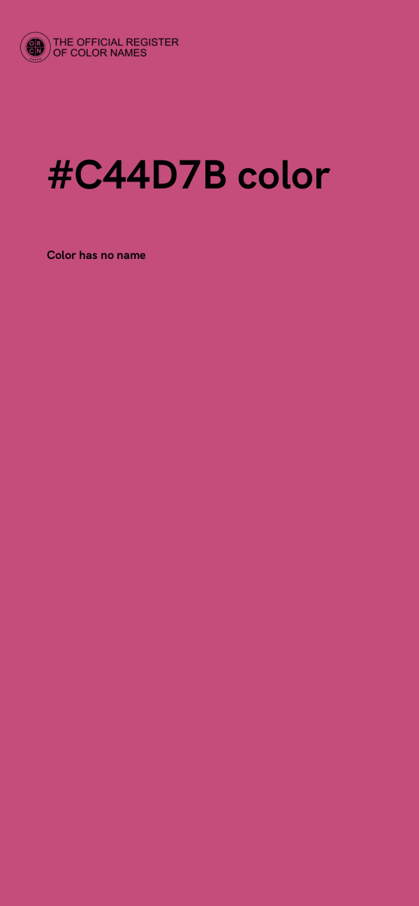 #C44D7B color image