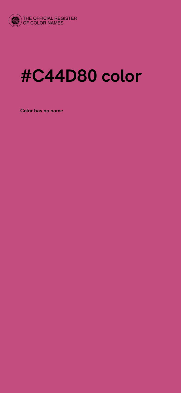 #C44D80 color image