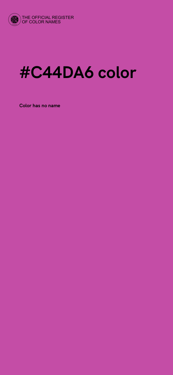 #C44DA6 color image