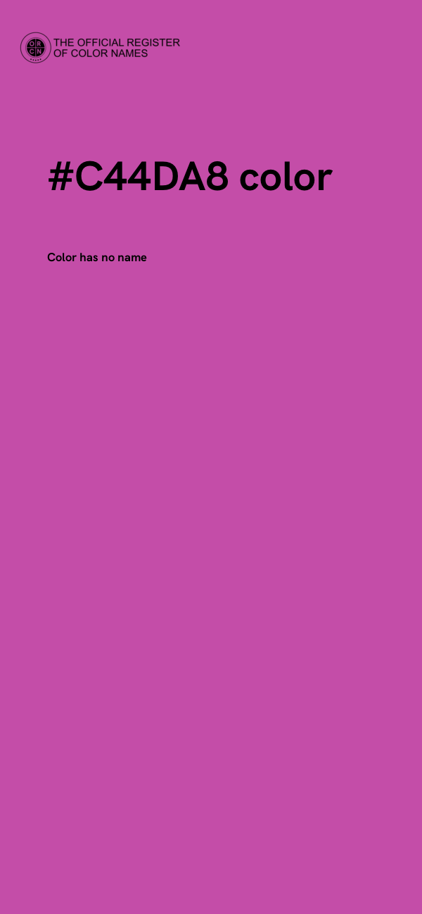 #C44DA8 color image