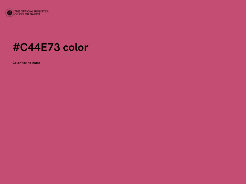#C44E73 color image